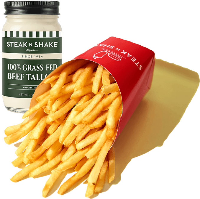 Steak N Shake Fries and Jar Steak N Shake Fries and Jar image